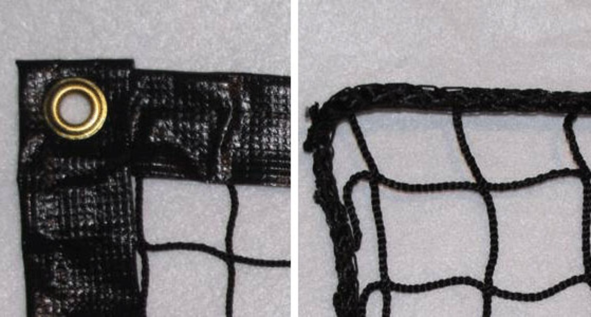 Custom Barrier Netting Custom Barrier Netting Available in a Variety of Sizes and Strengths; Borders Finished in Overlock Stitched Rope or Vinyl; Custom-Made to Meet Your Needs.