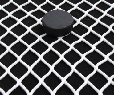 NHL Pro-Grade Hockey Goal Replacement Netting NHL Pro-Grade Hockey Goal Replacement Netting Is 100% Premium Knotless Nylon; High Tenacity Break Strength of 510 Pounds; Natural White.