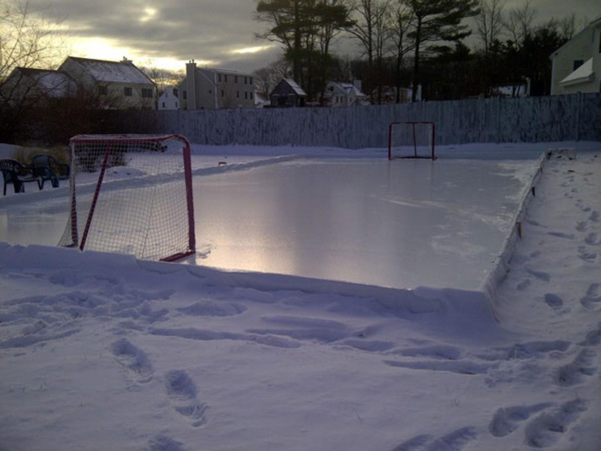 Rink Liner Consists of Two Top White Layers and One Bottom Black Layer, Bonded Together for 6mm Thickness. Multiple Sizes Available.